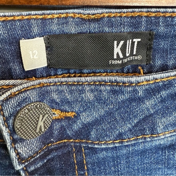 Kut from the Kloth | Diana Skinny Blue Ankle Mid-Rise | Sz 12 - Picture 5 of 9